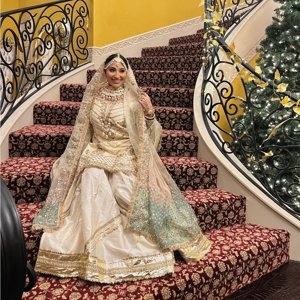 Shazak Malik Pakistani Indian Nikkah Wedding Outfit - Picture 4 of 15